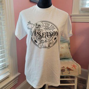 Tis The Season with Pumpkins Sublimation Graphic Short Sleeve T-shirt